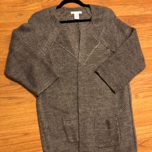 Sophisticated gray cardigan